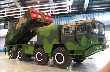 航展上的SY-400遠程制導火箭彈 航展上的SY-400遠程制導火箭彈