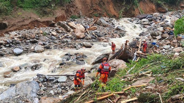 廣西龍勝縣發生山洪災害 多方力量展開救援