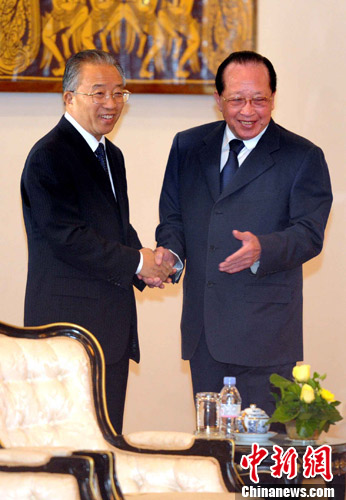 戴秉國會見柬埔寨副首相愿中柬友誼長存